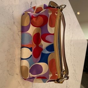 Coach multi color mini shoulder bag